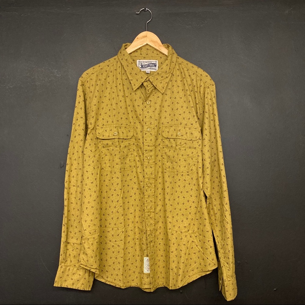 Schott Bros NYC All Over Print Button Up Shirt